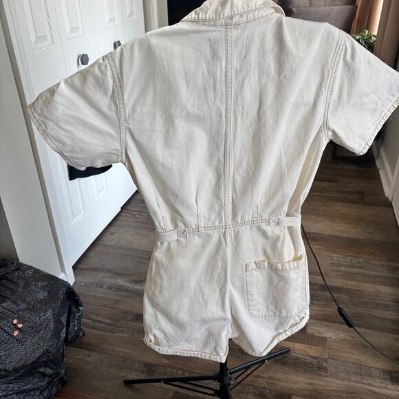 Pistola Parker Fields Suit Romper Ecru Small Boho minimalist utility - Picture 9 of 9